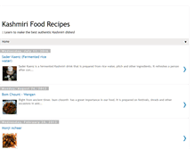 Tablet Screenshot of kashmirifood.com